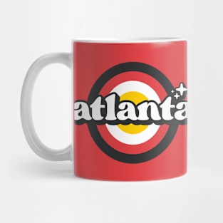 Vintage Atlanta Sunset Seal // Retro City Emblem for Atlanta, Georgia Mug